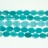 Faceted Flat Oval Dyed Jade Teal12x16mm 16"