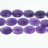 Faceted Flat Oval Dyed Jade Dark Purple 18x25mm 16"