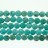 Flat Coin Stabilized Blue Turquoise 12mm 16"