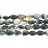Faceted Teardrop Black & White Agate 10x14mm 16"