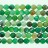 Faceted Round Bead Green Fire Agate 10mm 16"