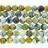 Faceted Round Bead Fire Agate Multicolor 14mm 16'' 