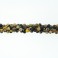 Faceted Round Bead Fire Agate (Black & Yellow) 8mm 16"